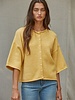 Tobi Knit Cardigan Top | Yellow