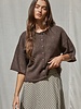 Tobi Knit Cardigan Top | Brown