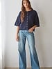 Tobi Knit Cardigan Top | Navy