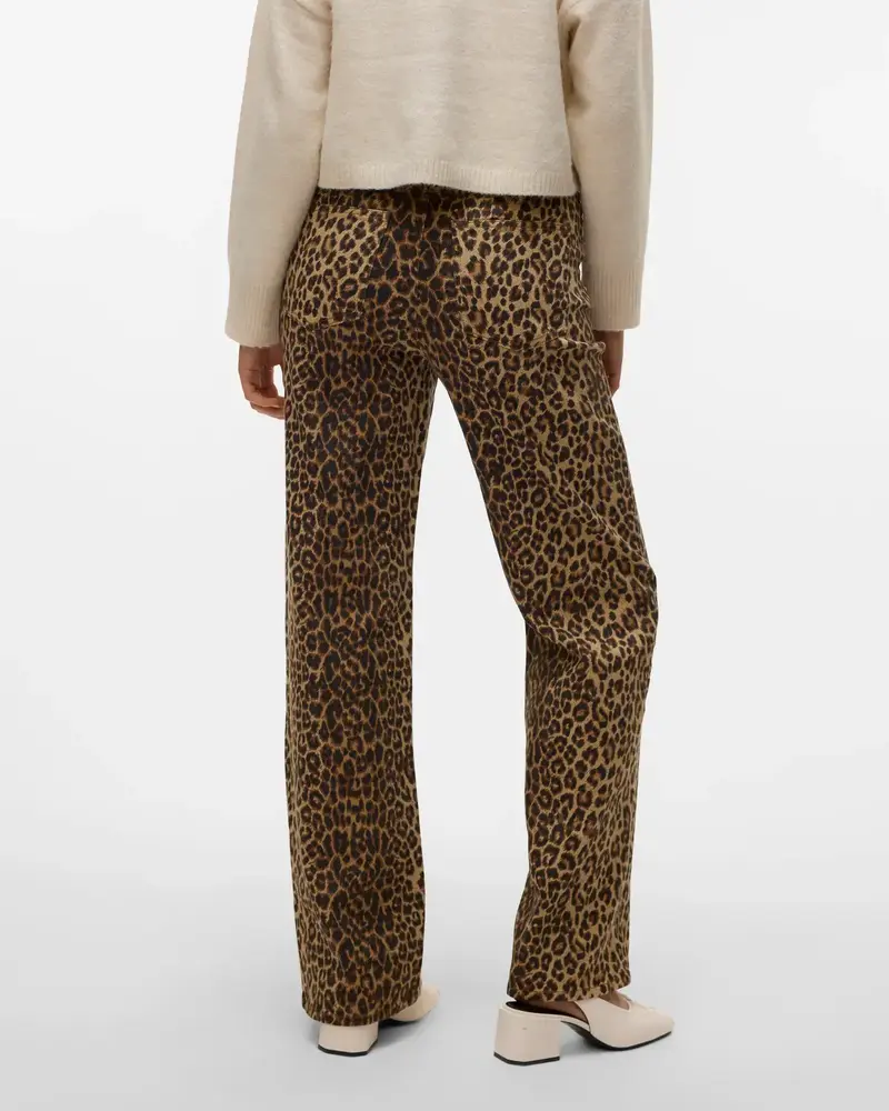 Vero Moda Tessa Wide Leg Jean | Leopard 32" Inseam