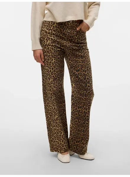 Vero Moda Tessa Wide Leg Jean | Leopard 34" Inseam