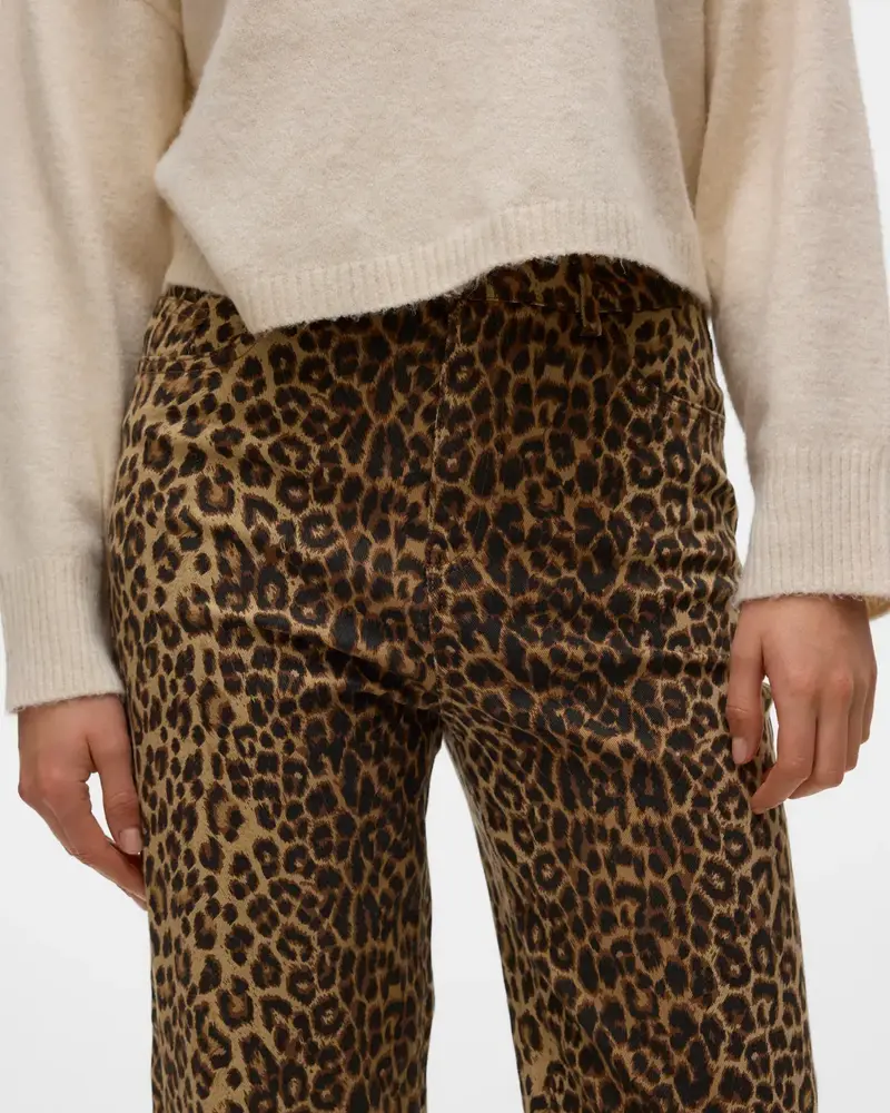 Vero Moda Tessa Wide Leg Jean | Leopard 34" Inseam