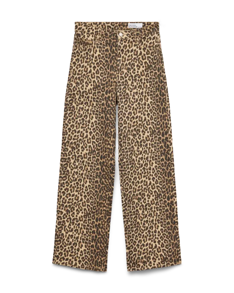 Vero Moda Tessa Wide Leg Jean | Leopard 34" Inseam