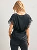 Fiona Satin Lace Blouson Top
