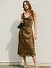 Golden Cowl Maxi Dress