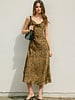 Golden Cowl Maxi Dress