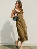 Golden Cowl Maxi Dress