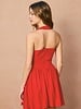 Linen Dipped Waist Mini Dress