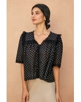 Lola Polka Dot Lace Blouse