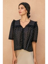 Lola Polka Dot Lace Blouse