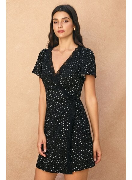 Polka Pop Wrap Dress