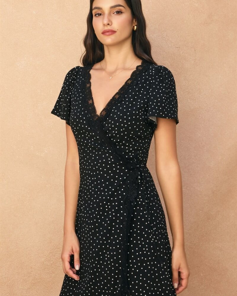 Polka Pop Wrap Dress