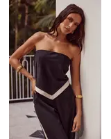Runway The Label Tina Scarf Top | Black