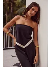 Runway The Label Tina Scarf Top | Black