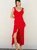 Connie Asymmetrical Ruffled Open Back Dress