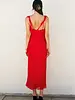 Connie Asymmetrical Ruffled Open Back Dress
