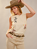 Western Motif Embroidered Tank