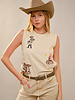 Western Motif Embroidered Tank
