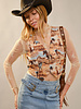 Western Horse Printed Vest