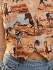 Western Horse Printed Vest
