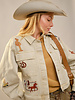 Western Motif Embroidery Denim Jacket