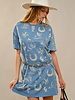 Western Motif Shirt Dress