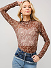 Boots Stitch Mesh Top | Brown