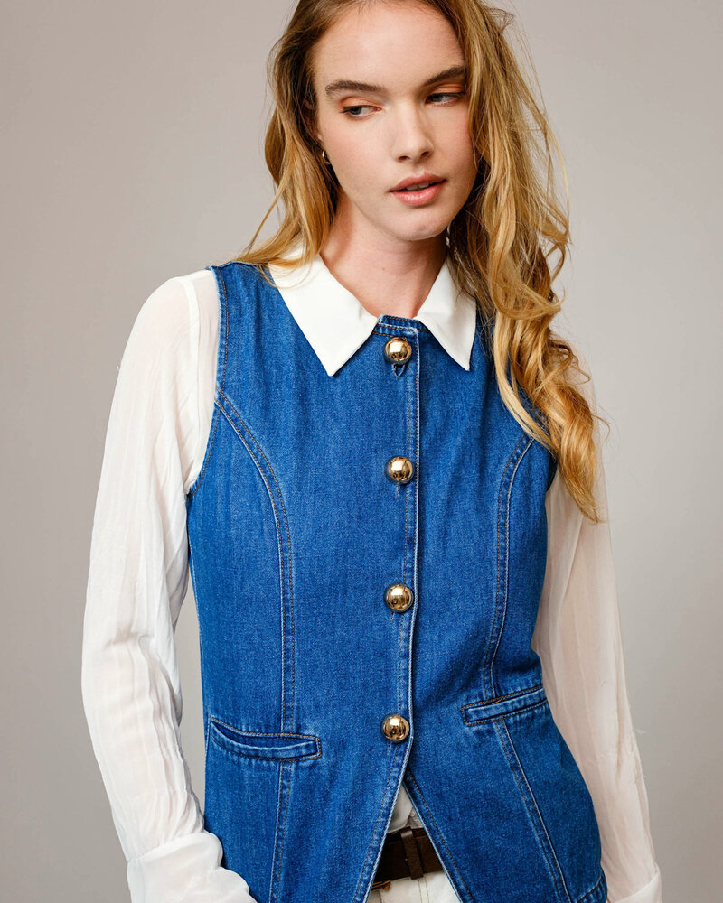 Goldie Denim Vest
