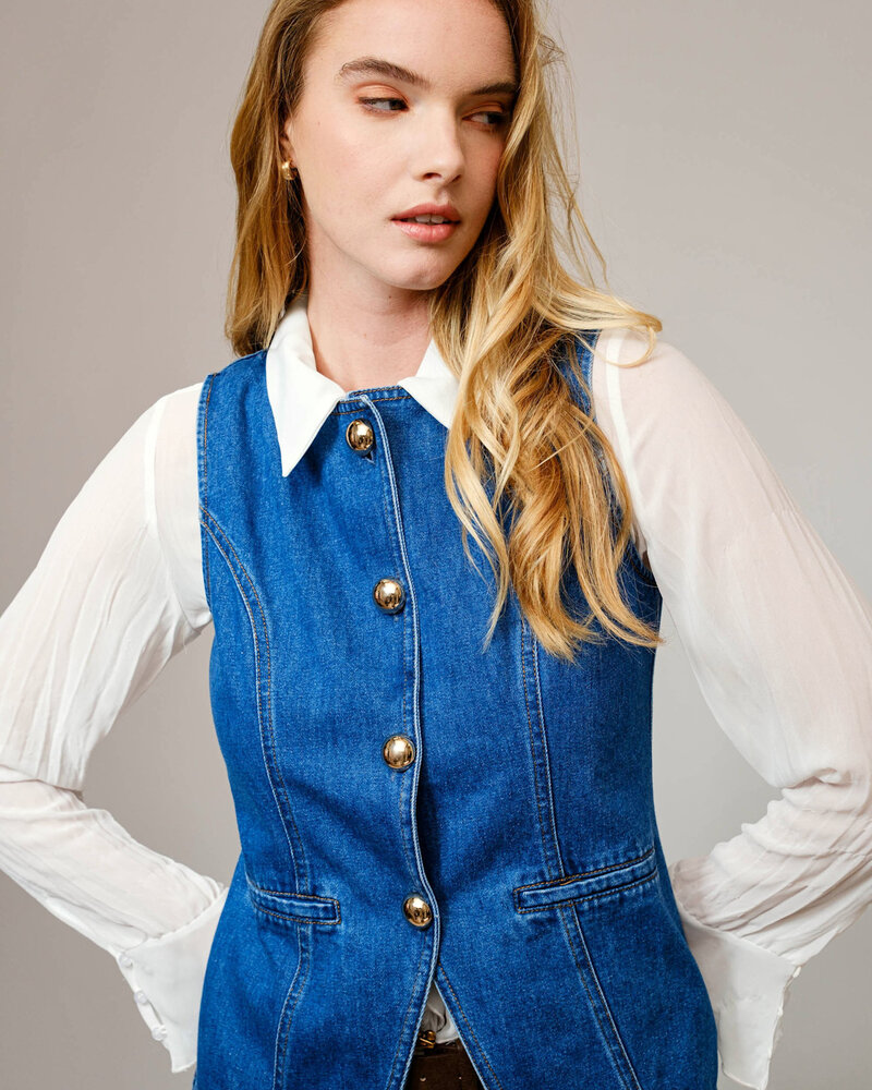 Goldie Denim Vest