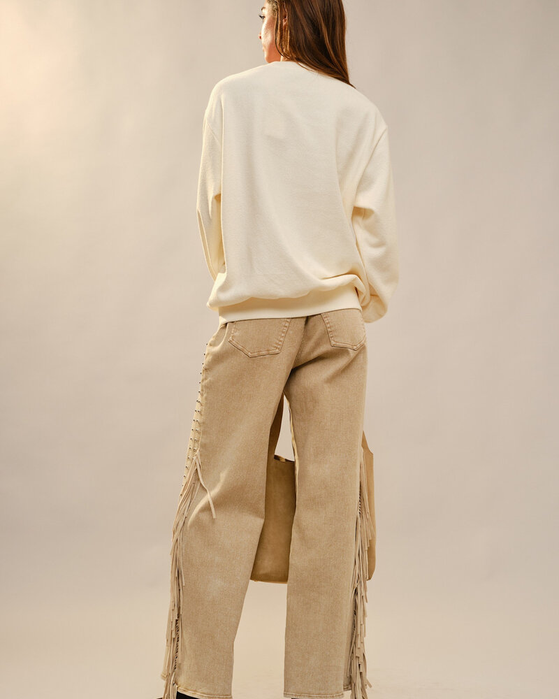 Whallie Western Embroidery Sweatshirt