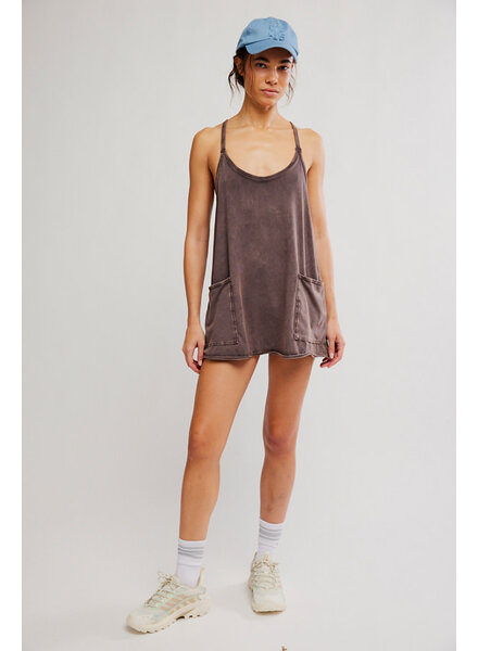 Free People Hot Shot Mini Dress | Chocolate