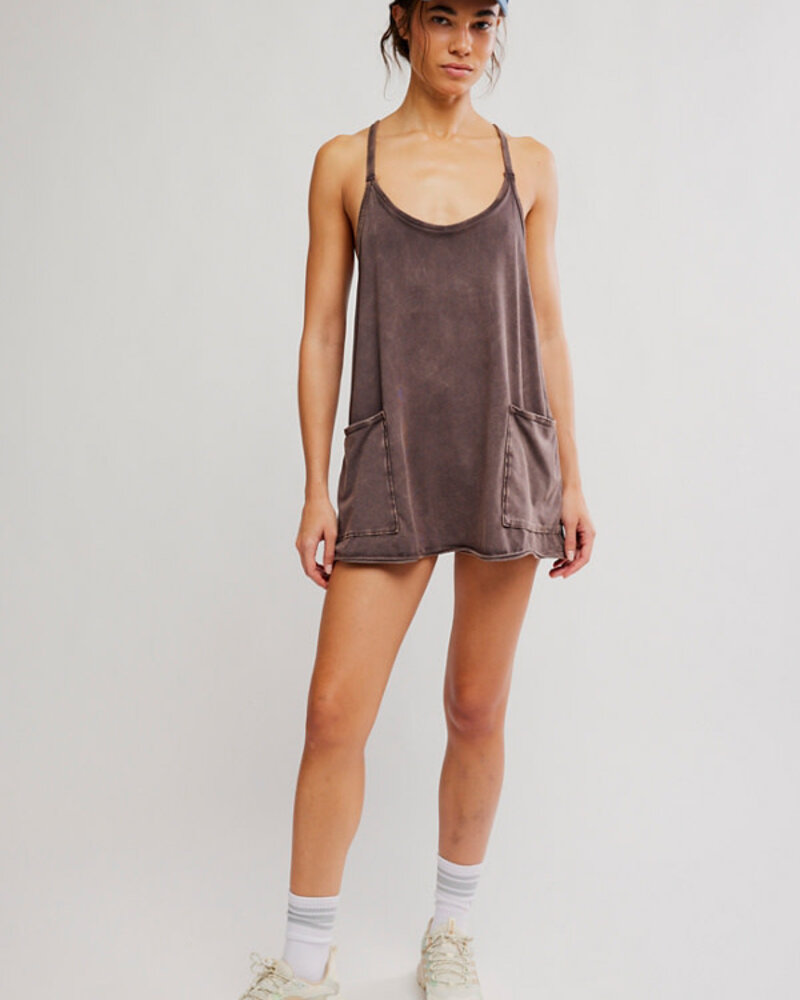 Free People Hot Shot Mini Dress | Chocolate