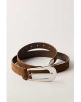 Free People Cannon Suede Belt | Espresso