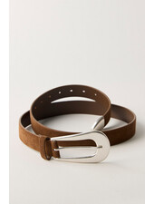 Free People Cannon Suede Belt | Espresso