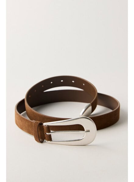 Free People Cannon Suede Belt | Espresso