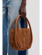 Free People Barlow Suede Bucket Bag | Cognac