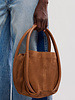 Free People Barlow Suede Bucket Bag | Cognac