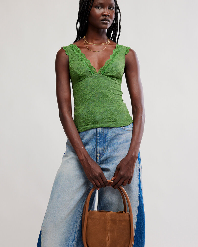 Free People Barlow Suede Bucket Bag | Cognac