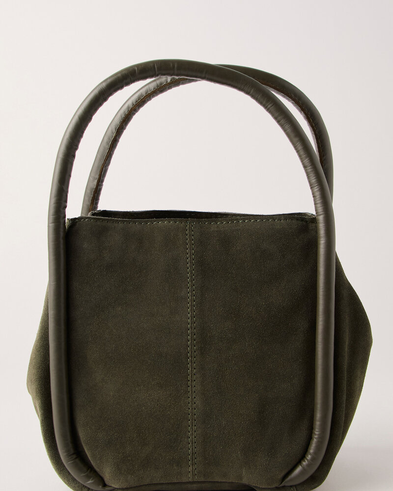 Free People Barlow Suede Bucket Bag | Olive