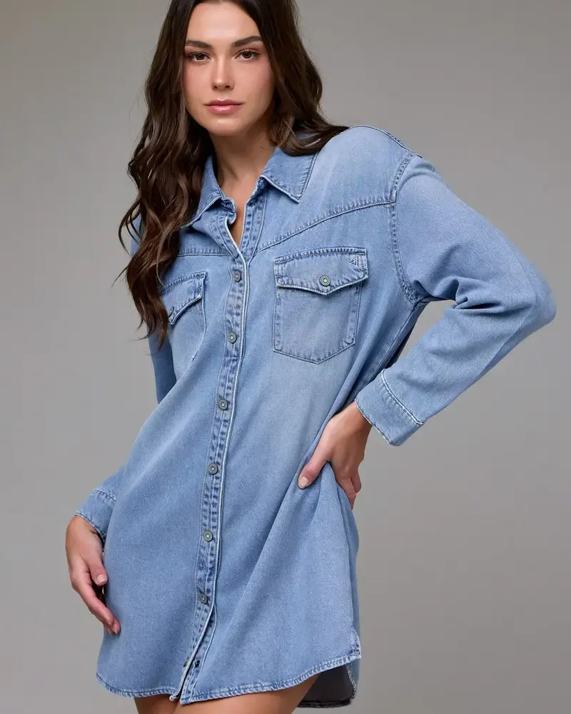Oversized Shirt Dress