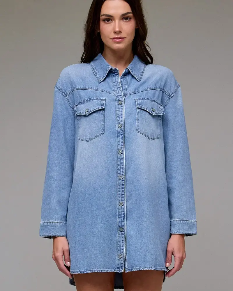 Oversized Shirt Dress