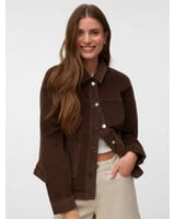 Vero Moda Jamie Corduroy Shacket | Chocolate