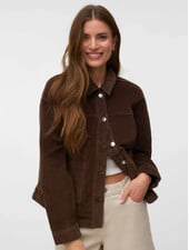 Vero Moda Jamie Corduroy Shacket | Chocolate