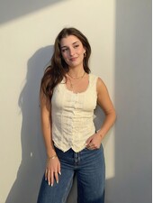 Camilia Corset Top | Ivory