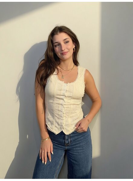 Camilia Corset Top | Ivory