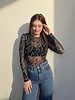 Boots Stitch Mesh Top | Black