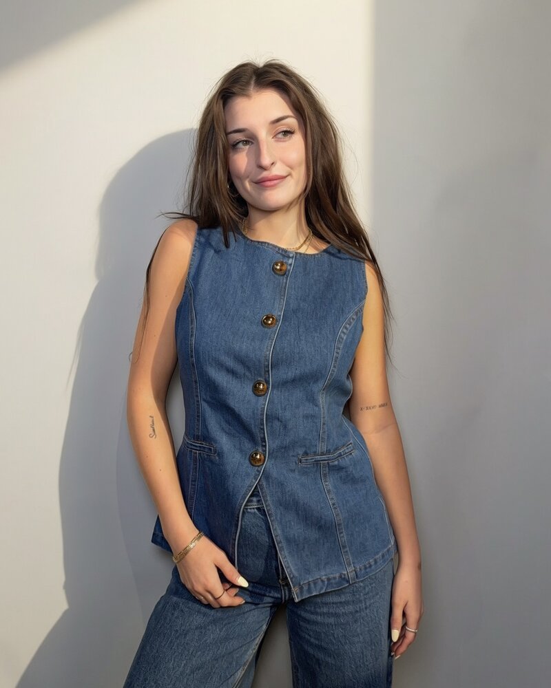 Goldie Denim Vest