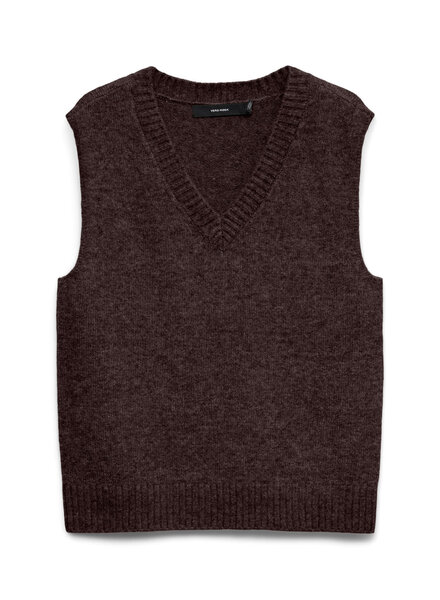 Vero Moda Boom Vest | Chocolate