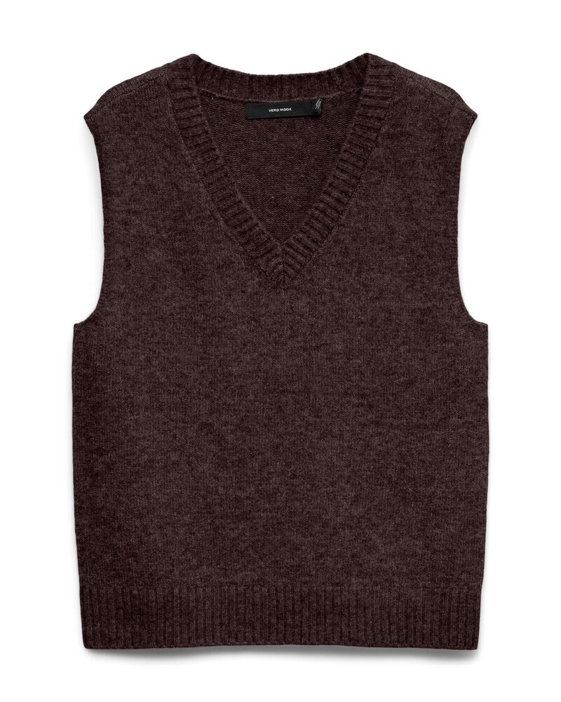 Vero Moda Boom Vest | Chocolate