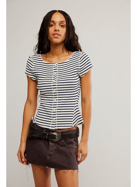 Free People Most Wanted Cardi | Black Stripe